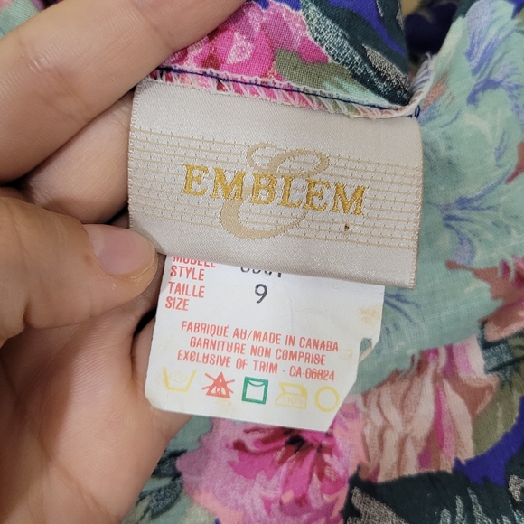 Vintage floral bodice fitted prairie dress off shoulder cottagecore princess - Picture 9 of 10